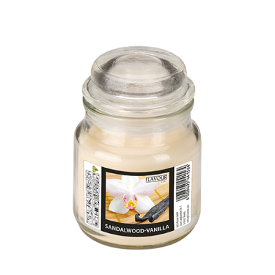 "Flavour by GALA" Bonbonglas mit Wachsf&uuml;llung &Oslash; 60 mm x 85 mm elfenbein - Sandalwood-Vanilla