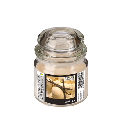 "Flavour by GALA" Bonbonglas mit Wachsf&uuml;llung, MAXI &Oslash; 90 mm x 120 mm creme - Vanilla