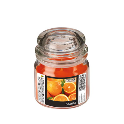 "Flavour by GALA" Bonbonglas mit Wachsf&uuml;llung, MAXI &Oslash; 90 mm x 120 mm orange - Orange