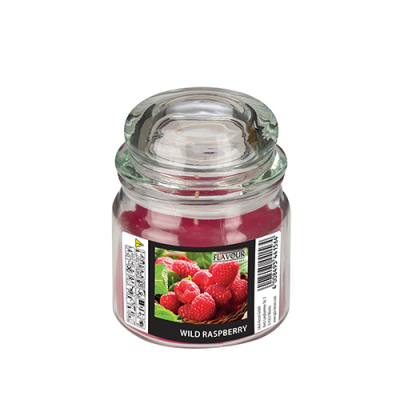 "Flavour by GALA" Bonbonglas mit Wachsf&uuml;llung, MAXI &Oslash; 90 mm x 120 mm weinrot - Wild Raspberry