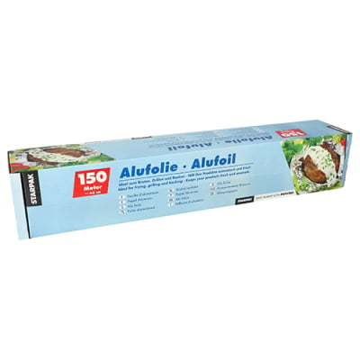 Alufolie 150 m x 45 cm in Faltschachtel