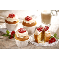 Papstar 20 Muffins-Backf&ouml;rmchen &Oslash; 5 cm &Acirc;&middot; 3,5 cm weiss