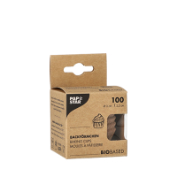 Papstar 100 Backf&ouml;rmchen rund &Oslash; 3 cm x 2,2 cm natur aus Frischfaser und Kakaoschalen