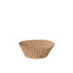 Papstar 100 Backf&ouml;rmchen rund &Oslash; 5 cm x 3 cm natur aus Frischfaser und Kakaoschalen