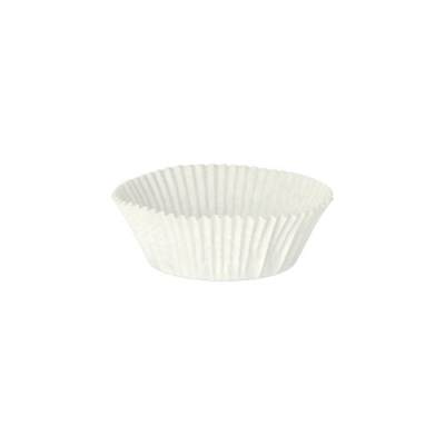 Papstar 1000 Backf&ouml;rmchen rund &Oslash; 5 cm x 2,5 cm weiss