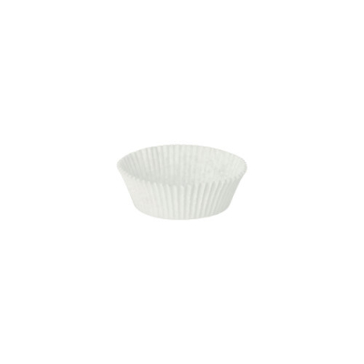 Papstar 1000 Backf&ouml;rmchen rund &Oslash; 5,5 cm x 2,5 cm weiss