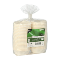 Papstar 1000 Backf&ouml;rmchen rund &Oslash; 5,5 cm x 2,5 cm weiss
