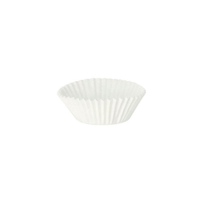 Papstar 1000 Backf&ouml;rmchen rund &Oslash; 4,5 cm x 2,5 cm weiss