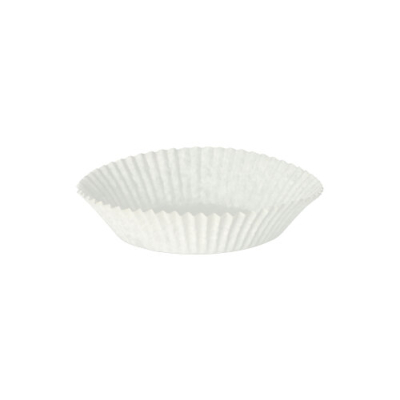 Papstar 1000 Backf&ouml;rmchen rund &Oslash; 6,5 cm x 2 cm weiss