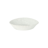 Papstar 1000 Backf&ouml;rmchen rund &Oslash; 6,5 cm x 2 cm weiss
