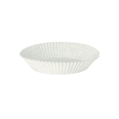 Papstar 1000 Backf&ouml;rmchen rund &Oslash; 7,5 cm x 2 cm weiss