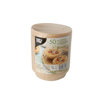 Papstar 50 Backformen "pure" 142 ml &Oslash; 11 cm x 2,1 cm braun