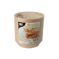 Papstar 50 Backformen "pure" 220 ml &Oslash; 13,8 cm x 2,1 cm braun