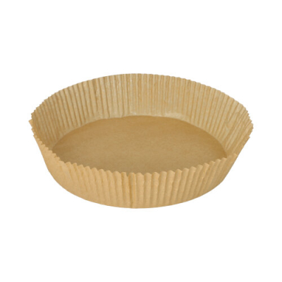 Papstar 30 Backpapierzuschnitte &Oslash; 21 cm x 5 cm braun f&uuml;r Hei&szlig;luftfritteusen