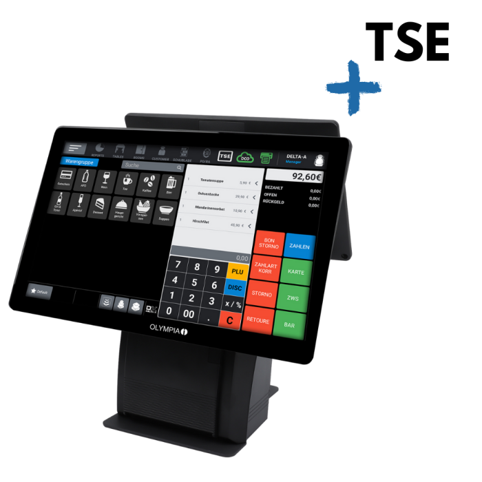 Olympia Kasse T215DK inkl. TSE