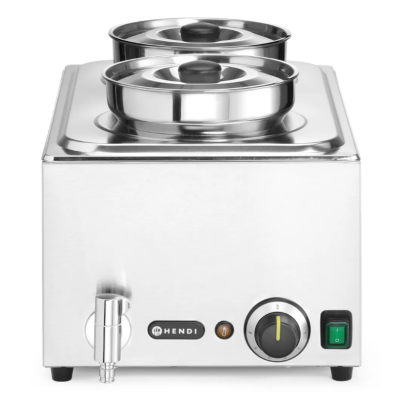 HENDI Set: Bain-Marie HENDI Ranger + 2x 4L Container mit Deckel