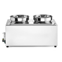 HENDI Set: Bain-Marie HENDI Ranger + 2x 4L Container mit Deckel