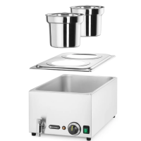 HENDI Set: Bain-Marie HENDI Ranger + 2x 4L Container mit Deckel