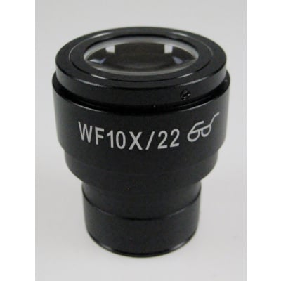 Okular HWF 10 x / &Oslash; 22mm mit Skala 0,1 mm, Anti-Fungus, High-Eye-Point