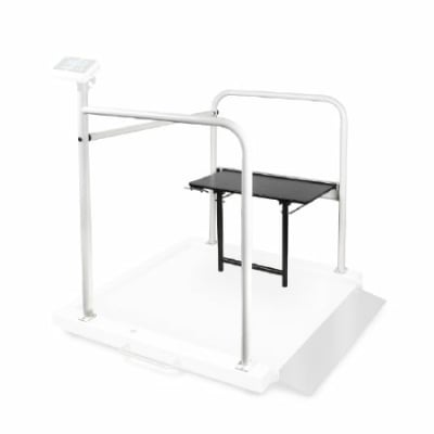 Halteb&uuml;gel-Set mit klappbarem Patientensitz f&uuml;r Rollstuhlwaage MWA KERN MWA-A04
