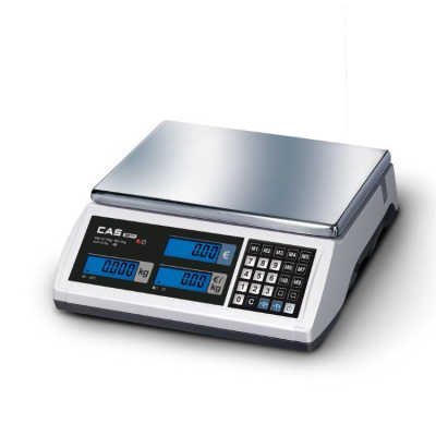 Ladenwaage CAS ER Plus Serie ohne Stativ 3/6 kg 1/2 g | Eichung inkl.